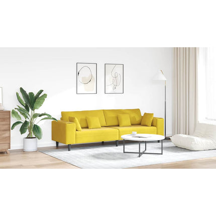 Soffa Gul 250 x 77 x 76 cm Sammet