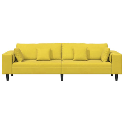 Soffa Gul 250 x 77 x 76 cm Sammet