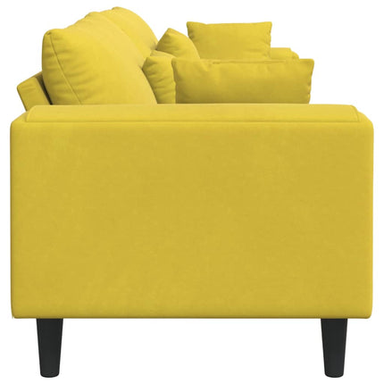 Soffa Gul 250 x 77 x 76 cm Sammet
