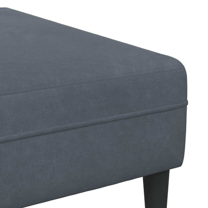 Soffa 3 pcs Mörkgrå 250 x 188 x 76 cm Sammet