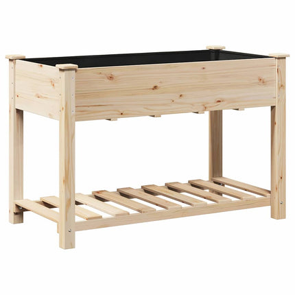 Trädgårdsplanterare Beige 115 x 59 x 76,5 cm Massivt Furu