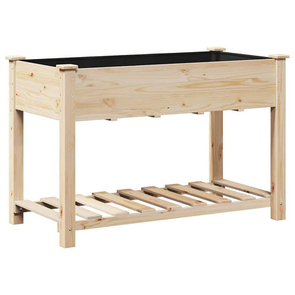 Trädgårdsplanterare Beige 115 x 59 x 76,5 cm Massivt Furu