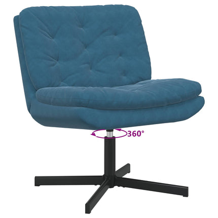 Svängbar Avkopplingsstol Blå 63 x 75 x 76 cm Sammet