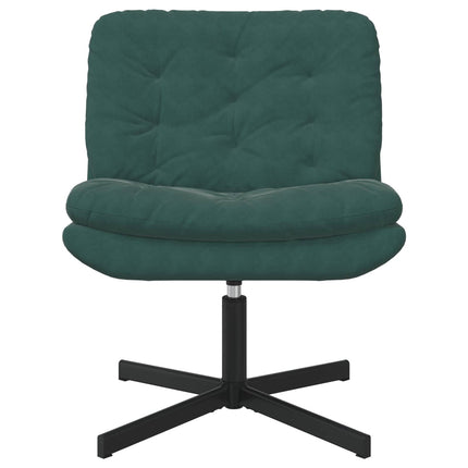 Svängbar Avkopplingsstol Mörkgrön 63 x 75 x 76 cm Sammet