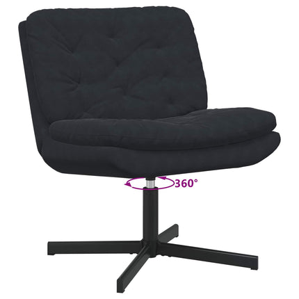 Svängbar Avkopplingsstol Svart 63 x 75 x 76 cm Sammet