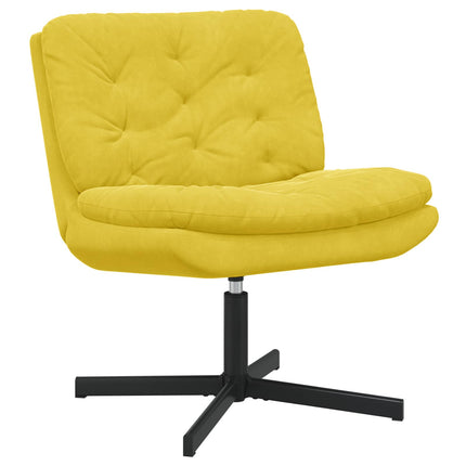 Svängbar Avkopplingsstol Gul 63 x 75 x 76 cm Sammet