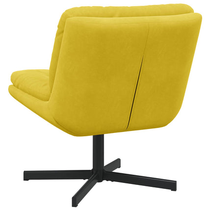 Svängbar Avkopplingsstol Gul 63 x 75 x 76 cm Sammet