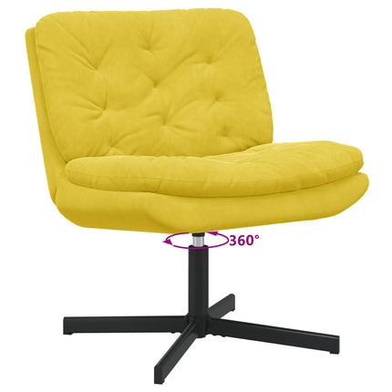 Svängbar Avkopplingsstol Gul 63 x 75 x 76 cm Sammet