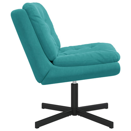 Svängbar Avkopplingsstol Turkos 63 x 75 x 76 cm Sammet