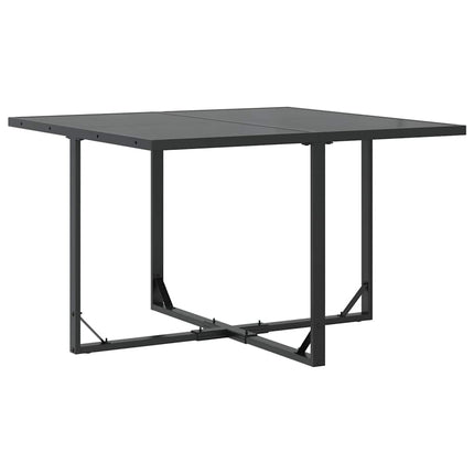Trädgårdsmöbelset 5 pcs Svart Stål
