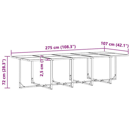 Trädgårdsmöbelset 15 pcs Svart Stål