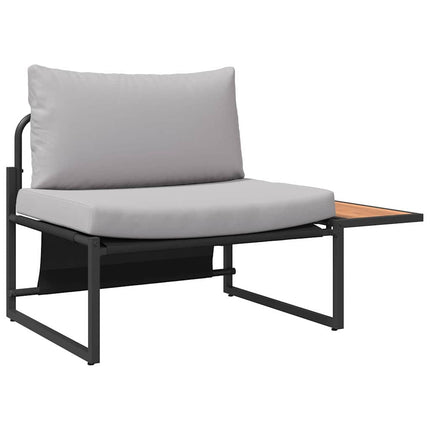 Trädgårdsmöbelset 3 pcs Ljusgrå Stål