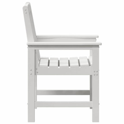 Trädgård Stol 4 pcs Vit 65.5 x 59 x 88 cm polyeten