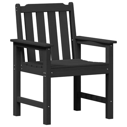Trädgård Stol 4 pcs Svart 65.5 x 59 x 88 cm polyeten