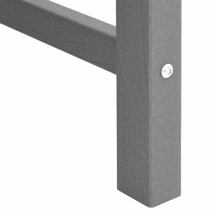 Trädgård Stol 4 pcs Ljusgrå 65.5 x 59 x 88 cm polyeten