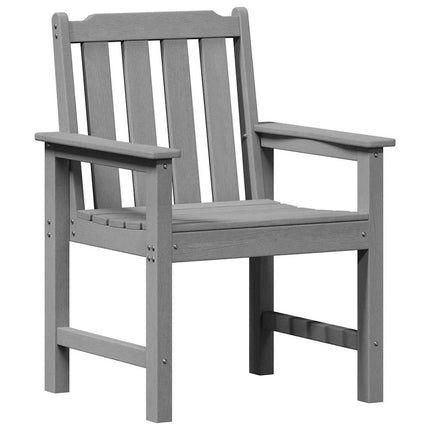 Trädgård Stol 4 pcs Ljusgrå 65.5 x 59 x 88 cm polyeten