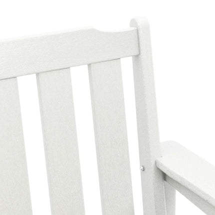Trädgård Stol 6 pcs Vit 65.5 x 59 x 88 cm polyeten