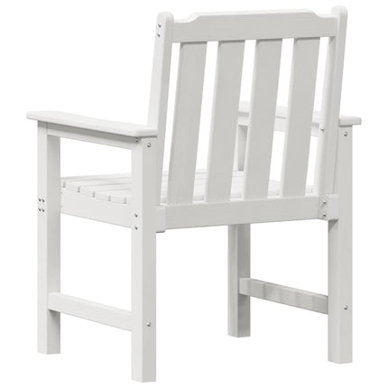 Trädgård Stol 6 pcs Vit 65.5 x 59 x 88 cm polyeten