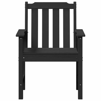 Trädgård Stol 6 pcs Svart 65.5 x 59 x 88 cm polyeten