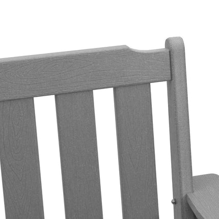 Trädgård Stol 6 st Ljusgrå polyeten