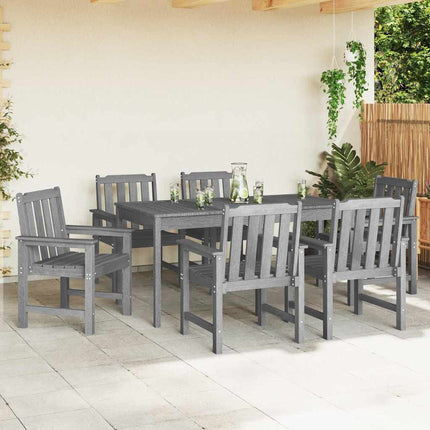 Trädgård Stol 6 pcs Ljusgrå 65.5 x 59 x 88 cm polyeten