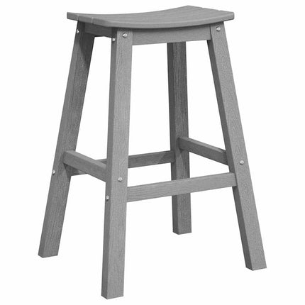 Trädgårds Bar Set 4 st Ljusgrå HDPE