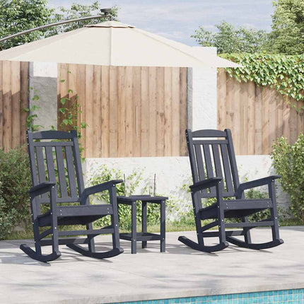 Gungstol 2 pcs Marinblå 92 x 70 x 108 cm polyeten