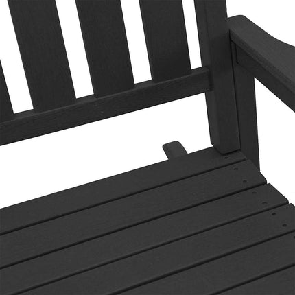 Gungstol 2 pcs Svart 92 x 70 x 108 cm polyeten