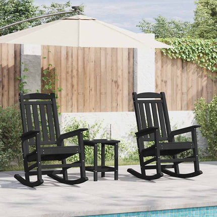 Gungstol 2 st Svart polyeten