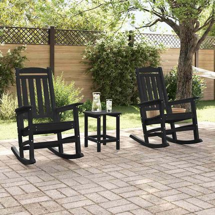 Gungstol 2 st Svart polyeten
