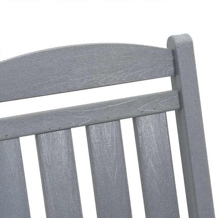 Gungstol 2 pcs Ljusgrå 92 x 70 x 108 cm polyeten