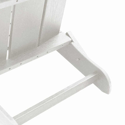 Trädgård Stol 2 pcs Vit 80,5 x 74,5 x 92 cm polyeten