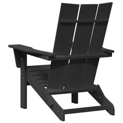 Trädgård Stol 2 pcs Svart 80,5 x 74,5 x 92 cm polyeten