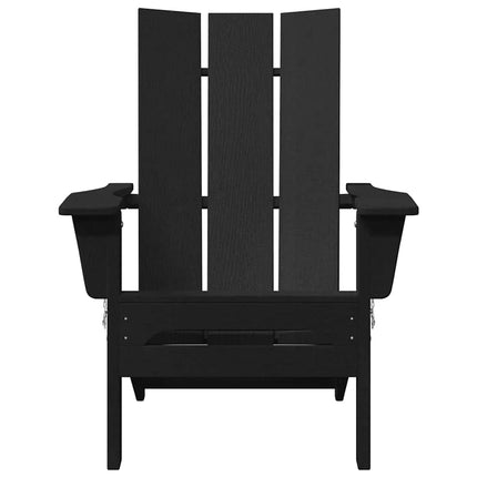Trädgård Stol 2 pcs Svart 80,5 x 74,5 x 92 cm polyeten