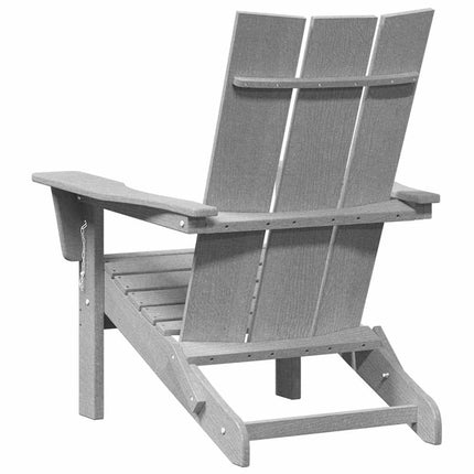 Trädgård Stol 2 pcs Ljusgrå 80,5 x 74,5 x 92 cm polyeten