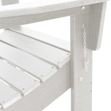 Trädgård Stol 3 pcs Vit 80,5 x 74,5 x 92 cm polyeten