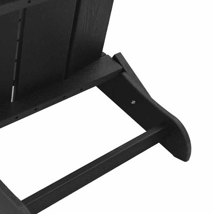 Trädgård Stol 3 pcs Svart 80,5 x 74,5 x 92 cm polyeten