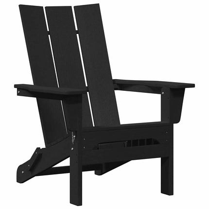 Trädgård Stol 3 pcs Svart 80,5 x 74,5 x 92 cm polyeten