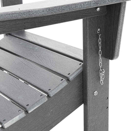 Trädgård Stol 3 pcs Ljusgrå 80,5 x 74,5 x 92 cm polyeten