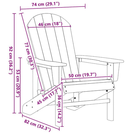 Trädgård Stol 2 pcs Marinblå 82 x 74 x 92 cm polyeten