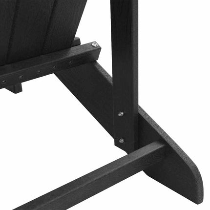 Trädgård Stol 2 pcs Svart 82 x 74 x 92 cm polyeten