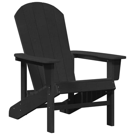 Trädgård Stol 2 pcs Svart 82 x 74 x 92 cm polyeten