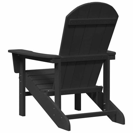 Trädgård Stol 2 pcs Svart 82 x 74 x 92 cm polyeten