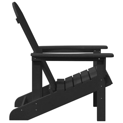 Trädgård Stol 2 pcs Svart 82 x 74 x 92 cm polyeten