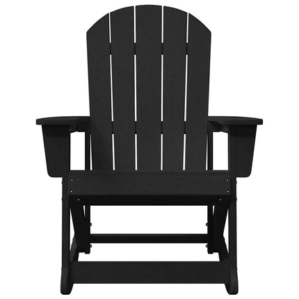 Adirondack Gungstolar 2 pcs Svart HDPE