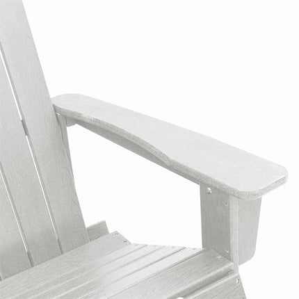 Trädgård loungemöbler 3 pcs Vit HDPE