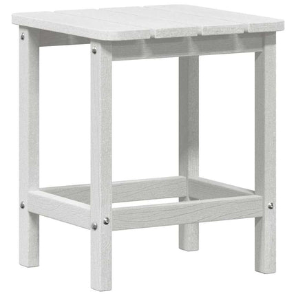 Trädgård loungemöbler 3 pcs Vit HDPE