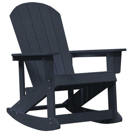 Trädgård loungemöbler 3 pcs Mörkblå HDPE