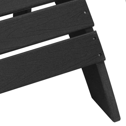 Trädgård Stol 2 pcs Svart 83 x 74 x 92 cm polyeten