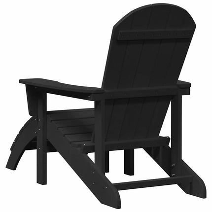 Trädgård Stol 2 pcs Svart 83 x 74 x 92 cm polyeten